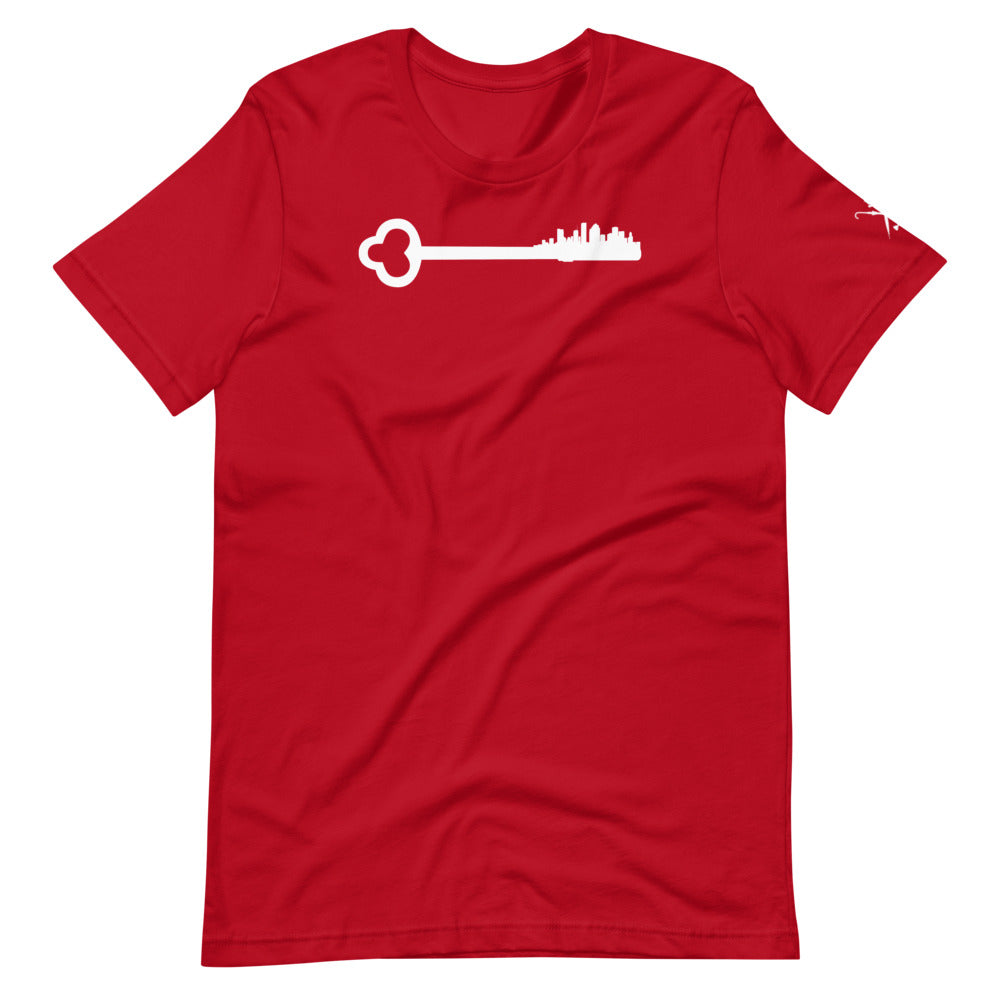 Key To the City - Houston Skyline - White