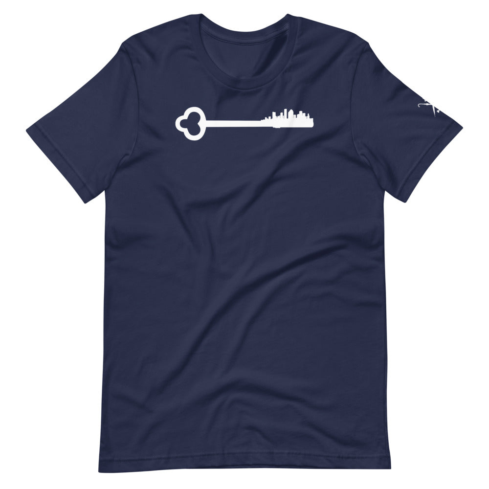 Key To the City - Houston Skyline - White
