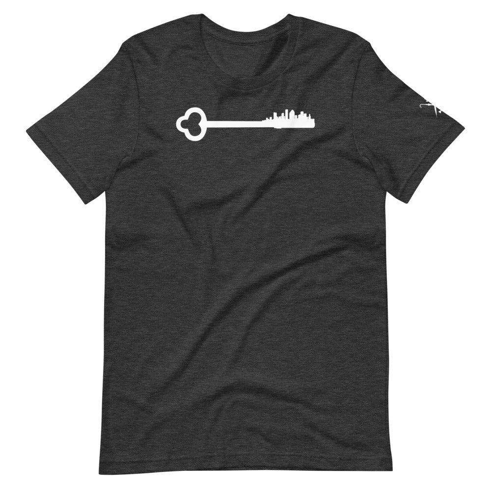 Key To the City - Houston Skyline - White