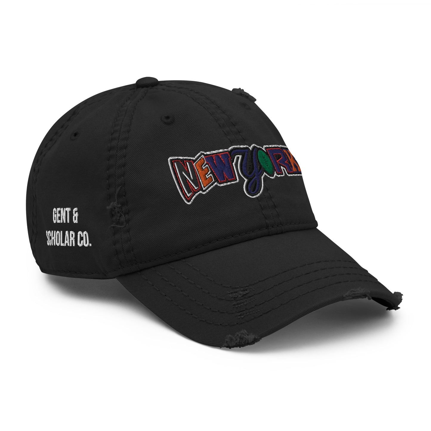 New York Fan Distressed Dad Hat