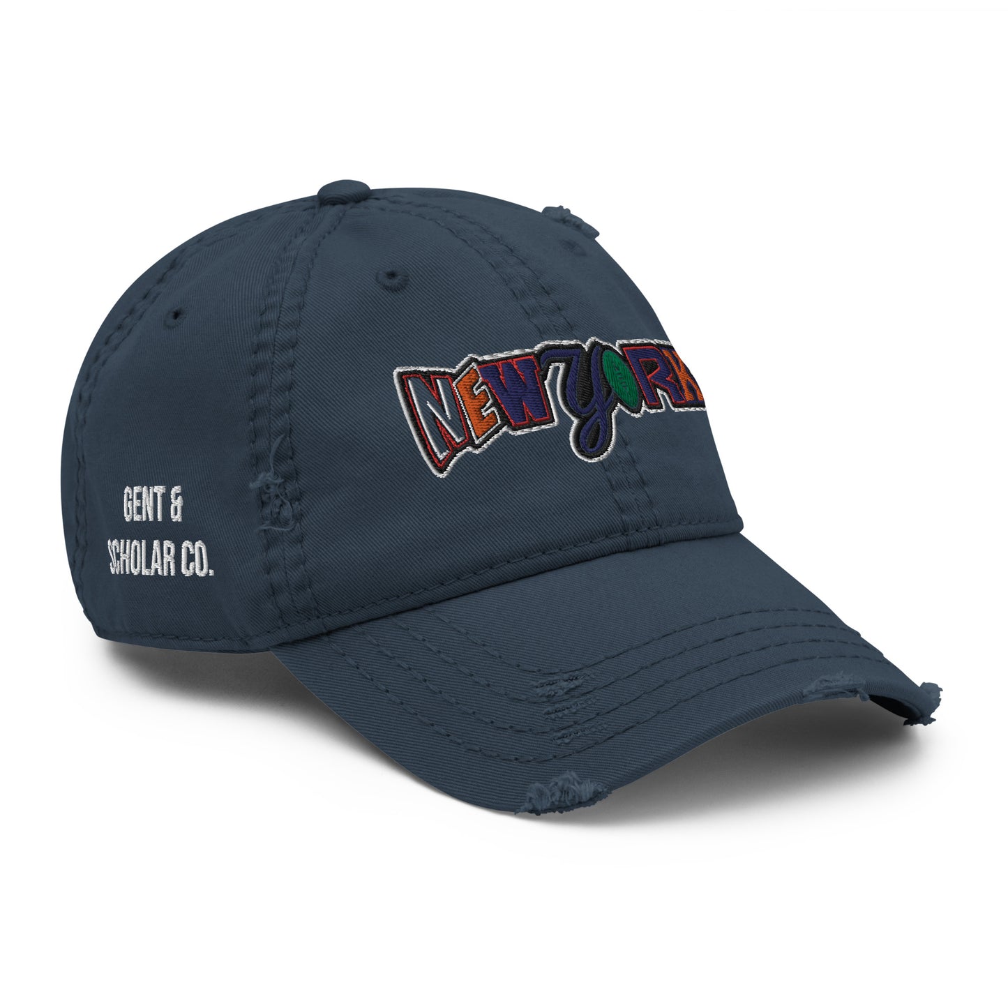 New York Fan Distressed Dad Hat