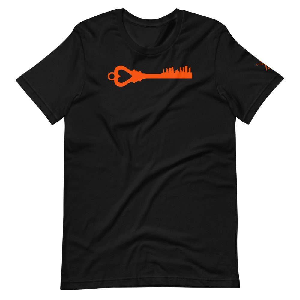 Key To the City - Miami Skyline - Dolphin Orange