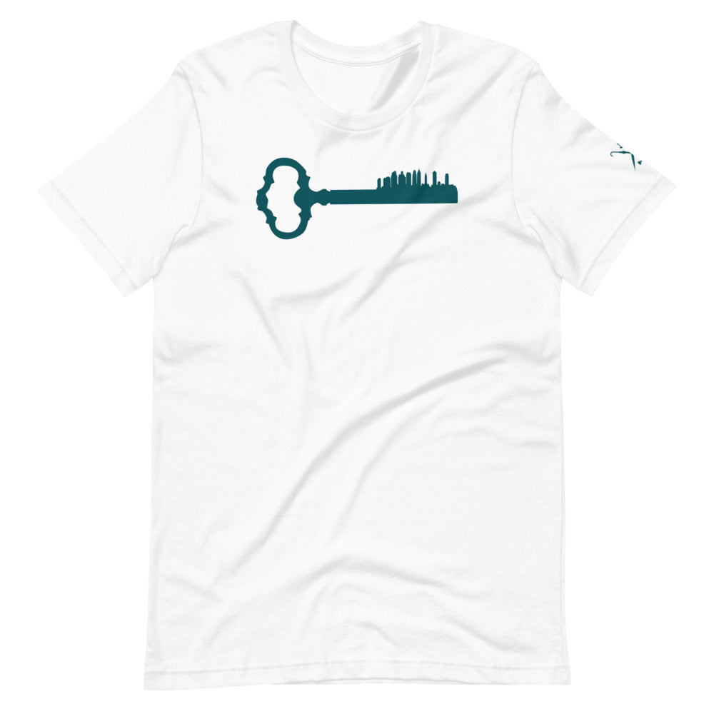 Key To the City - Philly Skyline - Eagle Midnight Green